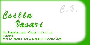 csilla vasari business card